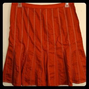 DKNY City deep orange skirt